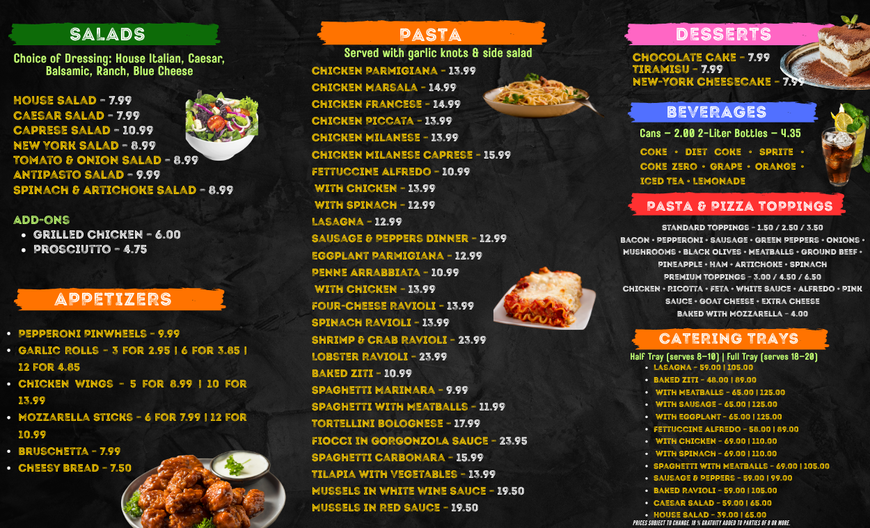 Menu Page 2